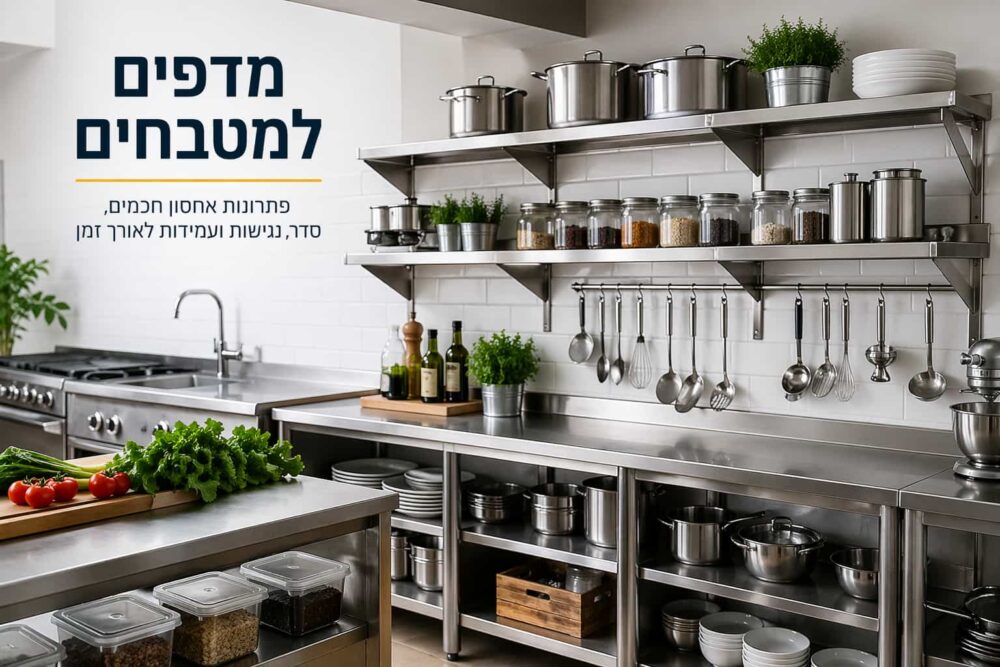 מידוף למטבח לשיפור היעילות בזמן העבודה