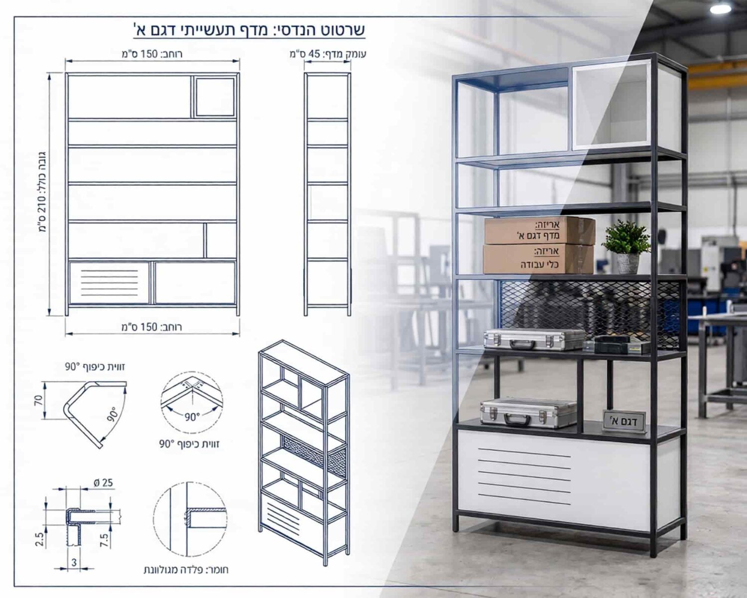 מידוף תעשייתי תמחור מערכות אחסון והחזר השקעה